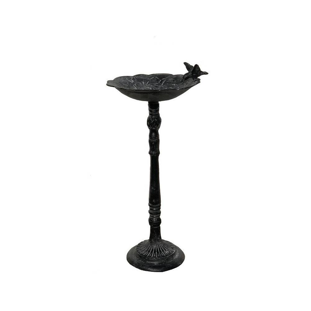 Bain d'oiseaux en fonte gris 26 x 56 cm Chemin de campagne - Image 5
