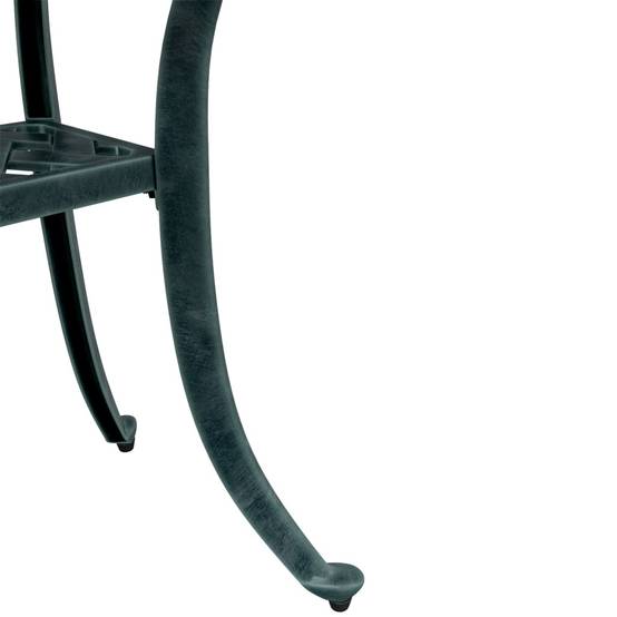 Table de jardin aluminium coulé vert Ø48 x 53 cm - PANGIVO - Image 10