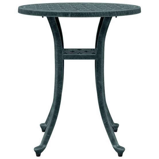 Table de jardin aluminium coulé vert Ø48 x 53 cm - PANGIVO - Image 6