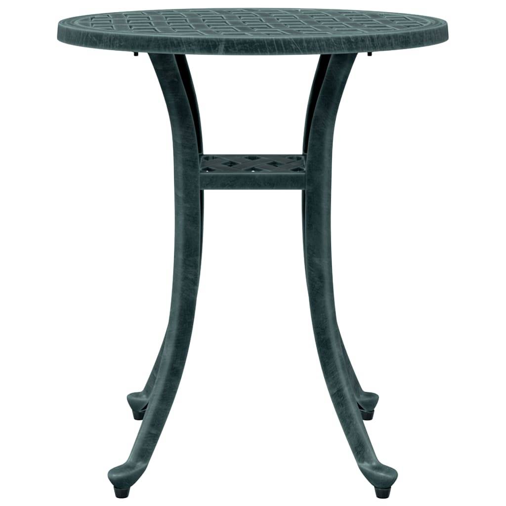 Table de jardin aluminium coulé vert Ø48 x 53 cm - PANGIVO - Image 6
