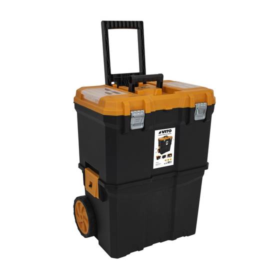 Servante porte outils Boite à outils détachable 2 modules Charge 20Kg Servante Trolley VITO - Imagen 2