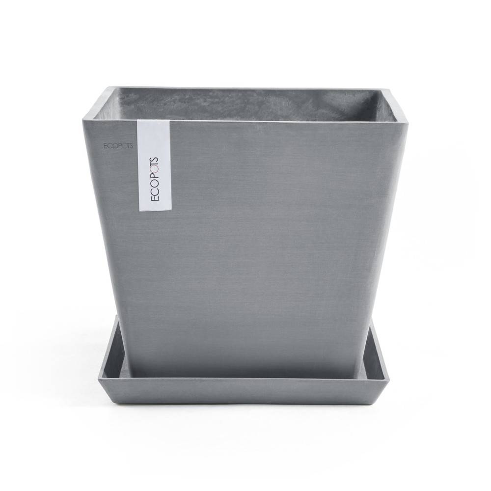 Ecopots - Pot Carré Rotterdam 50 Bleu Gris - 50 x 50 x H. 44 cm - 75 L ECOPOTS - Imagen 5