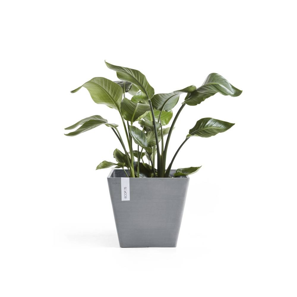 Ecopots - Pot Carré Rotterdam 50 Bleu Gris - 50 x 50 x H. 44 cm - 75 L ECOPOTS - Imagen 1