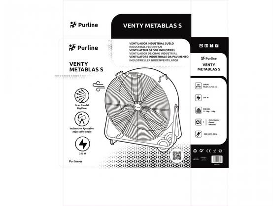 Ventilateur de sol industriel 250W avec pales en aluminium - Purline - Image 5