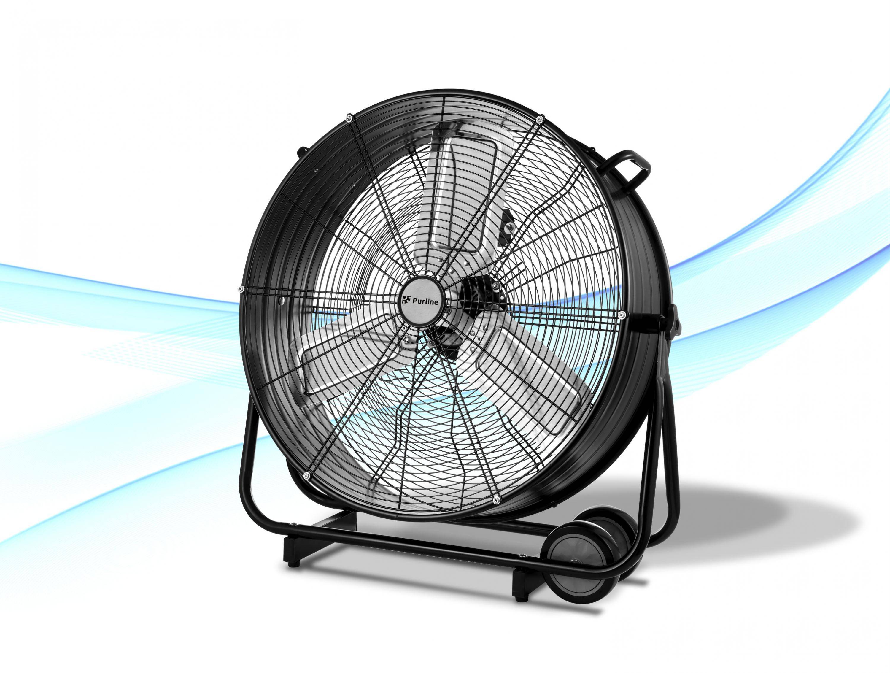 Ventilateur de sol industriel 250W avec pales en aluminium - Purline - Image 4