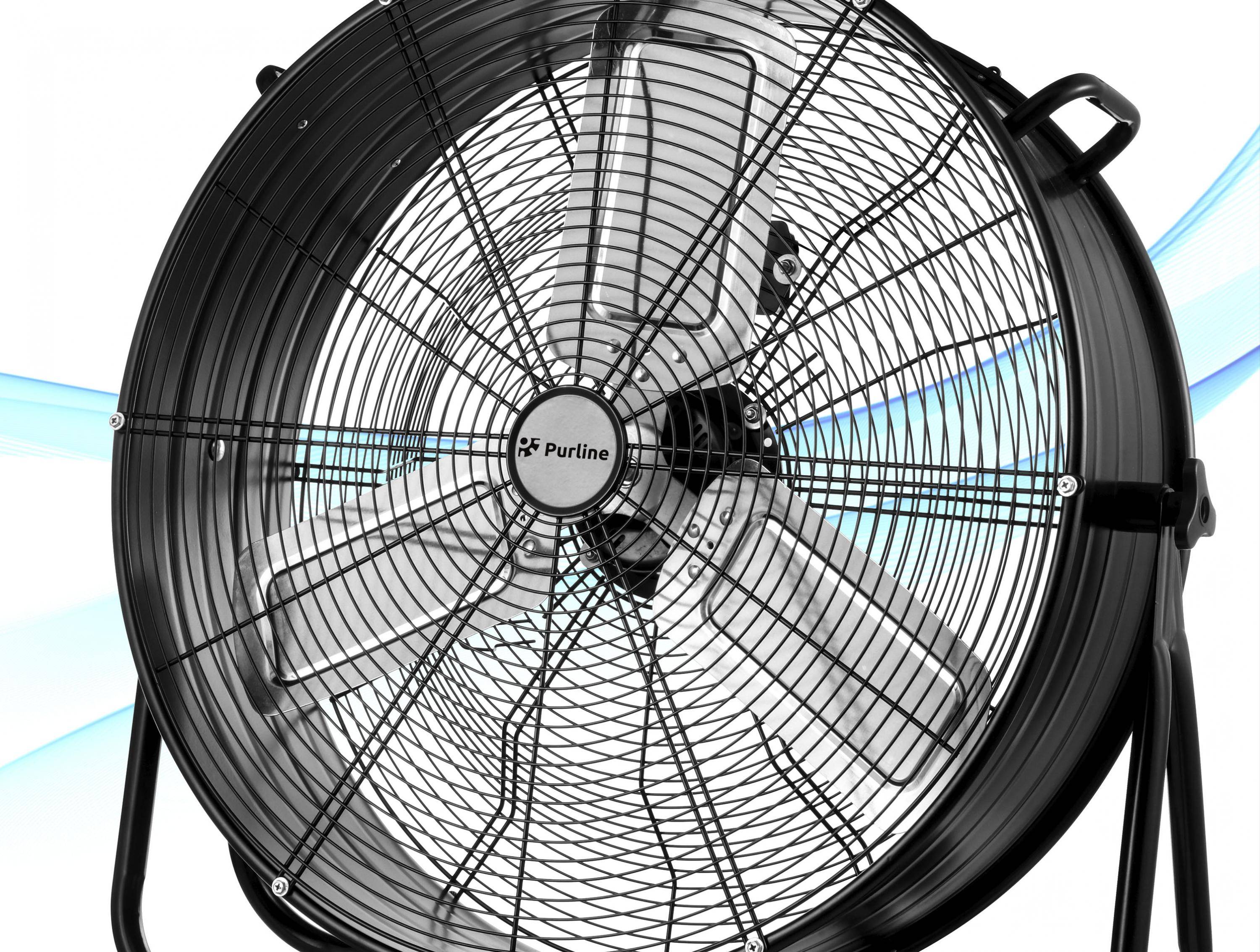 Ventilateur de sol industriel 250W avec pales en aluminium - Purline - Image 2