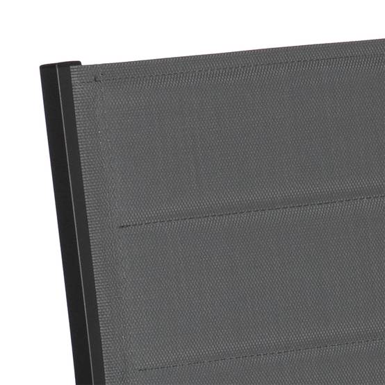 Happy Garden - Salon de jardin VENEZIA extensible en textilène gris 10 places - aluminium anthracite - HAPPY GARDEN - Imagen 6