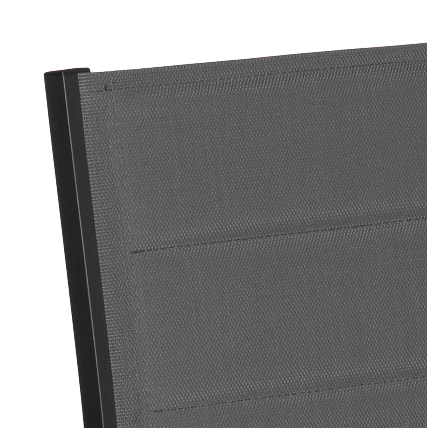Happy Garden - Salon de jardin VENEZIA extensible en textilène gris 10 places - aluminium anthracite - HAPPY GARDEN - Imagen 6