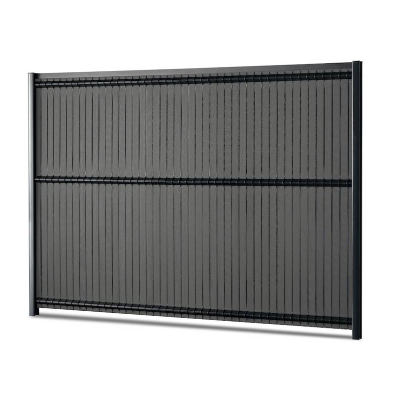 Kit lamelles occultantes rigide composite H 1m03 L 2m50 Gris anthracite - Easy Clôture - Image 2