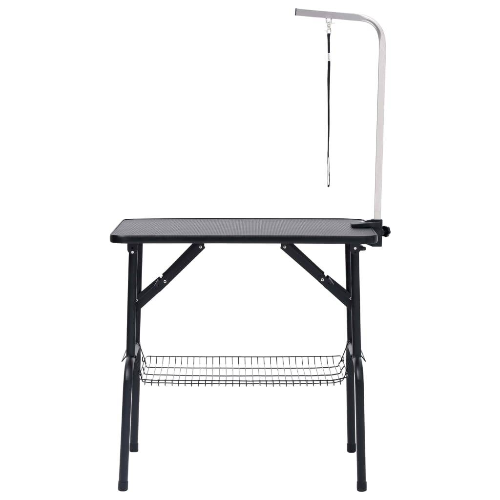 Vidaxl - Table de toilettage réglable de chiens avec 1 boucle et panier vidaXL 171067 - Imagen 8
