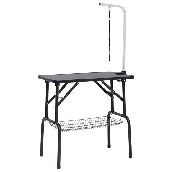 Vidaxl - Table de toilettage réglable de chiens avec 1 boucle et panier vidaXL 171067 - Imagen 2
