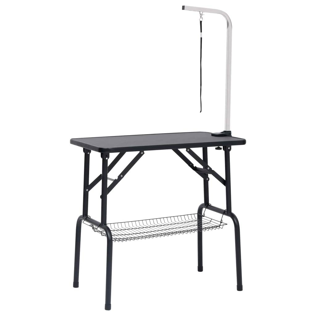Vidaxl - Table de toilettage réglable de chiens avec 1 boucle et panier vidaXL 171067 - Imagen 2