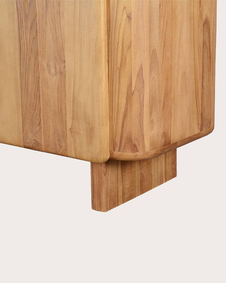 Cahya - Buffet bas en bois massif de teck recyclé 170 cm - UNIQKA - Imagen 8