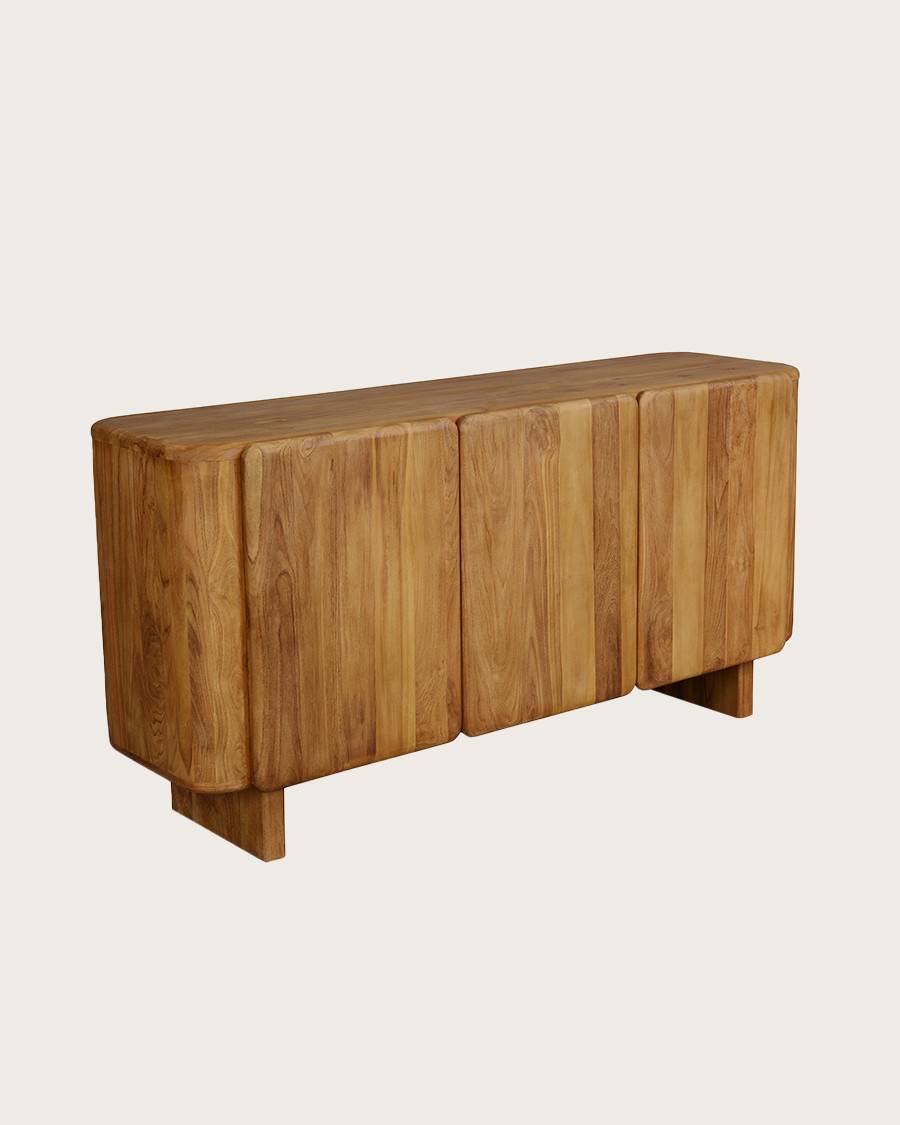 Cahya - Buffet bas en bois massif de teck recyclé 170 cm - UNIQKA - Imagen 3