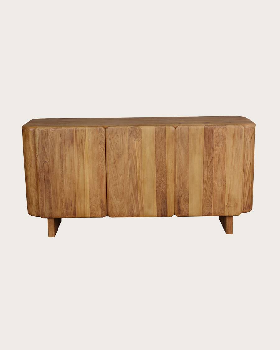 Cahya - Buffet bas en bois massif de teck recyclé 170 cm - UNIQKA - Imagen 1
