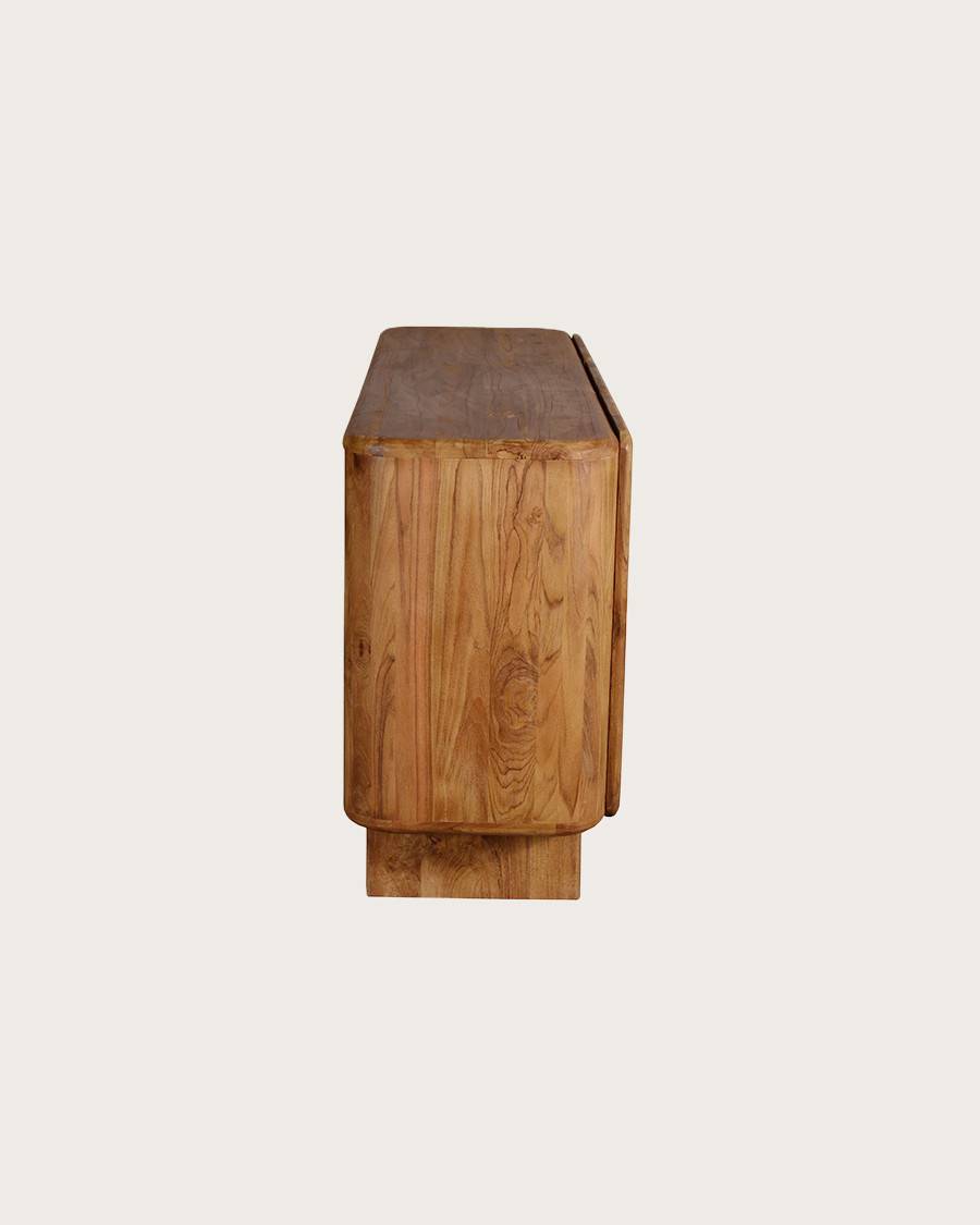 Cahya - Buffet bas en bois massif de teck recyclé 170 cm - UNIQKA - Imagen 6