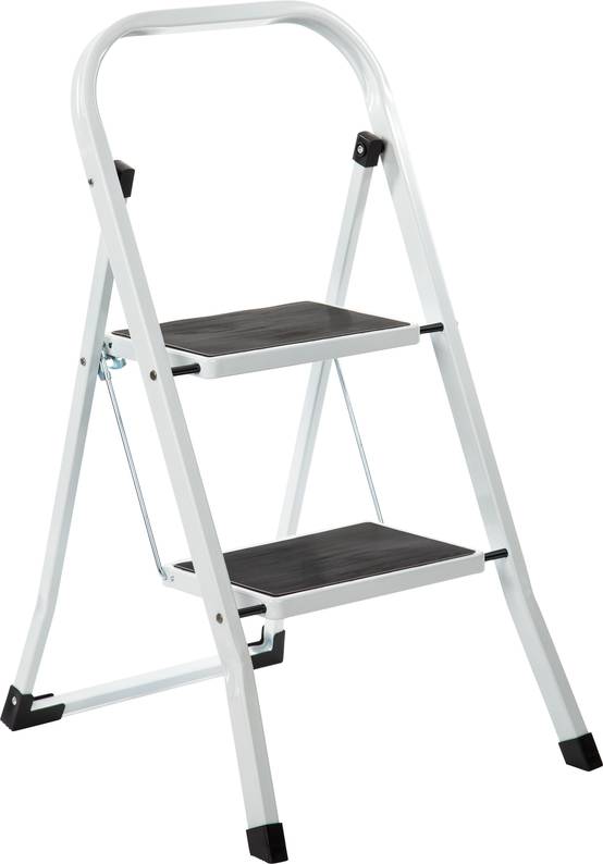 Escabeau acier à 2, 3 ou 4 marches avec appui extra haut, marches larges - ESCALO - Image 1