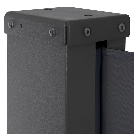 Paravent extérieur rétractable 180 x 500 CM gris anthracite store latéral - Image 3