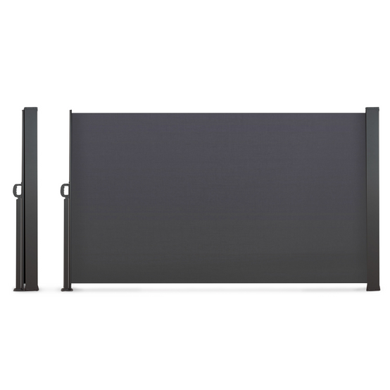 Paravent extérieur rétractable 180 x 500 CM gris anthracite store latéral - Image 2
