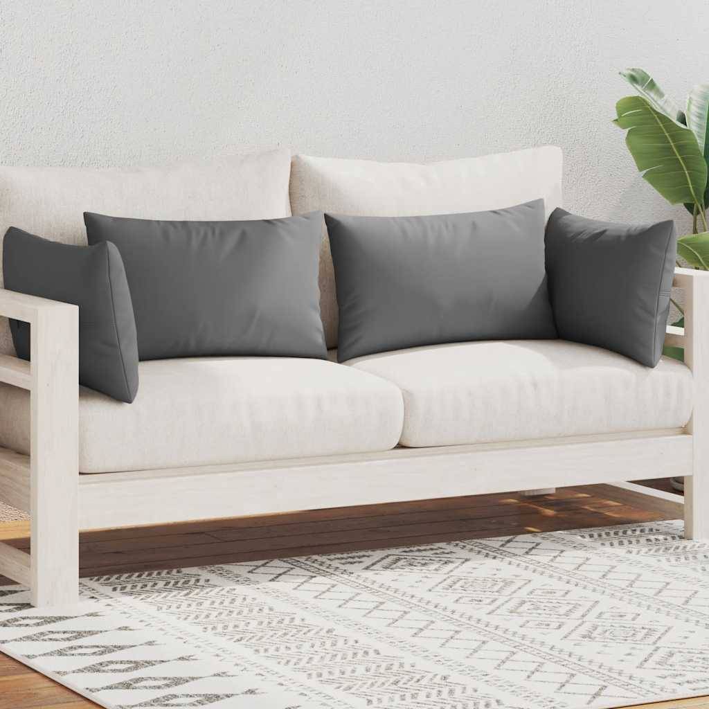 Coussin galette polyester gris  60 x 40 cm  - Prolenta premium p339.0 - Image 1