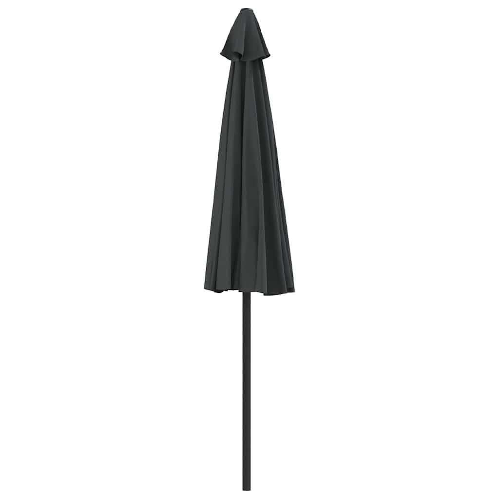 Vidaxl - Parasol de balcon et mât en aluminium Anthracite 270x144cm Demi vidaXL 44589 - Imagen 5