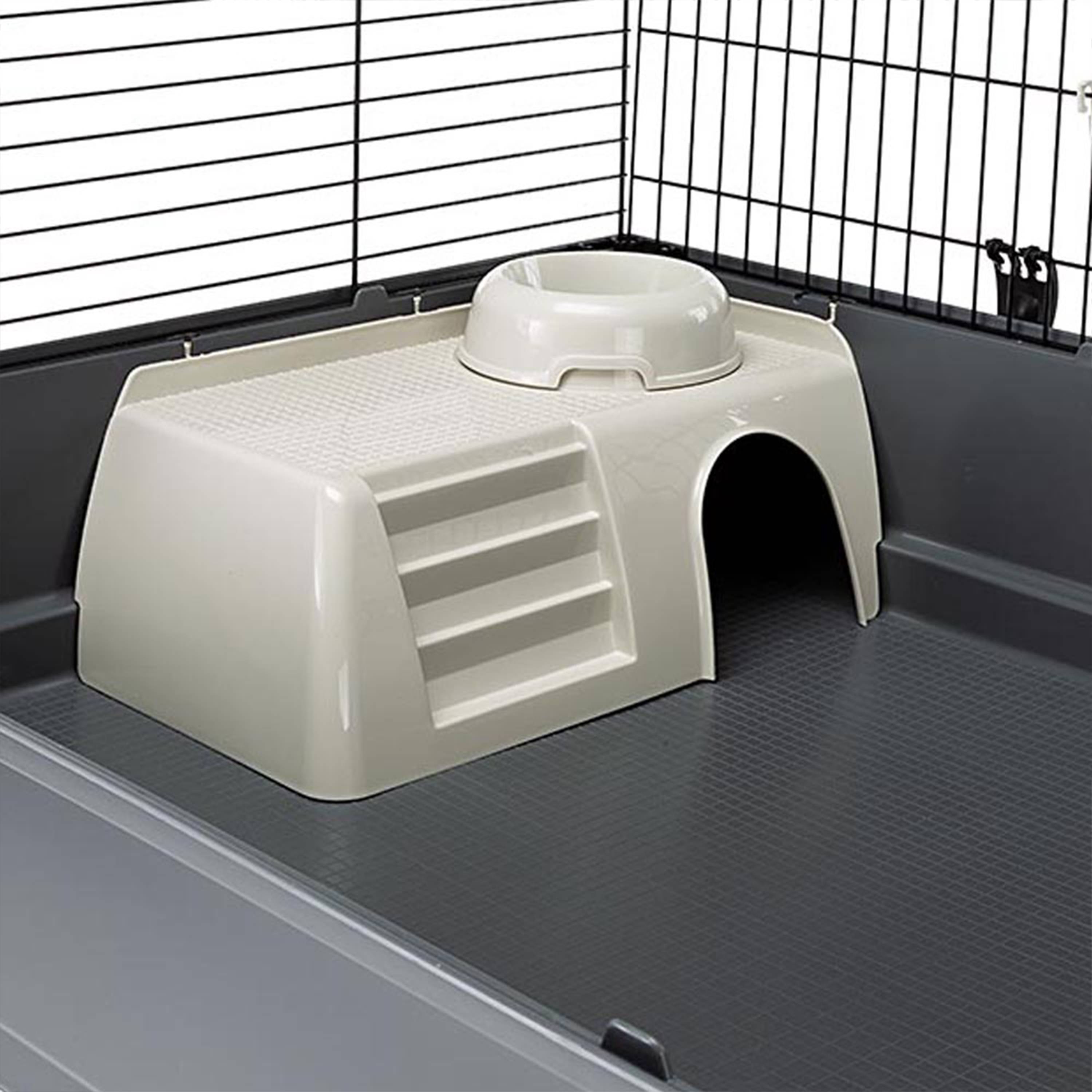 Ferplast - FERPLAST Cage pour Rongeurs RABBIT 140 pour Lapins, Cochons d'Inde, Cochons d'Inde, en Métal, Accessoires inclus : Mangeoires, Abreuvoirs, Abreuvoirs, - Imagen 6