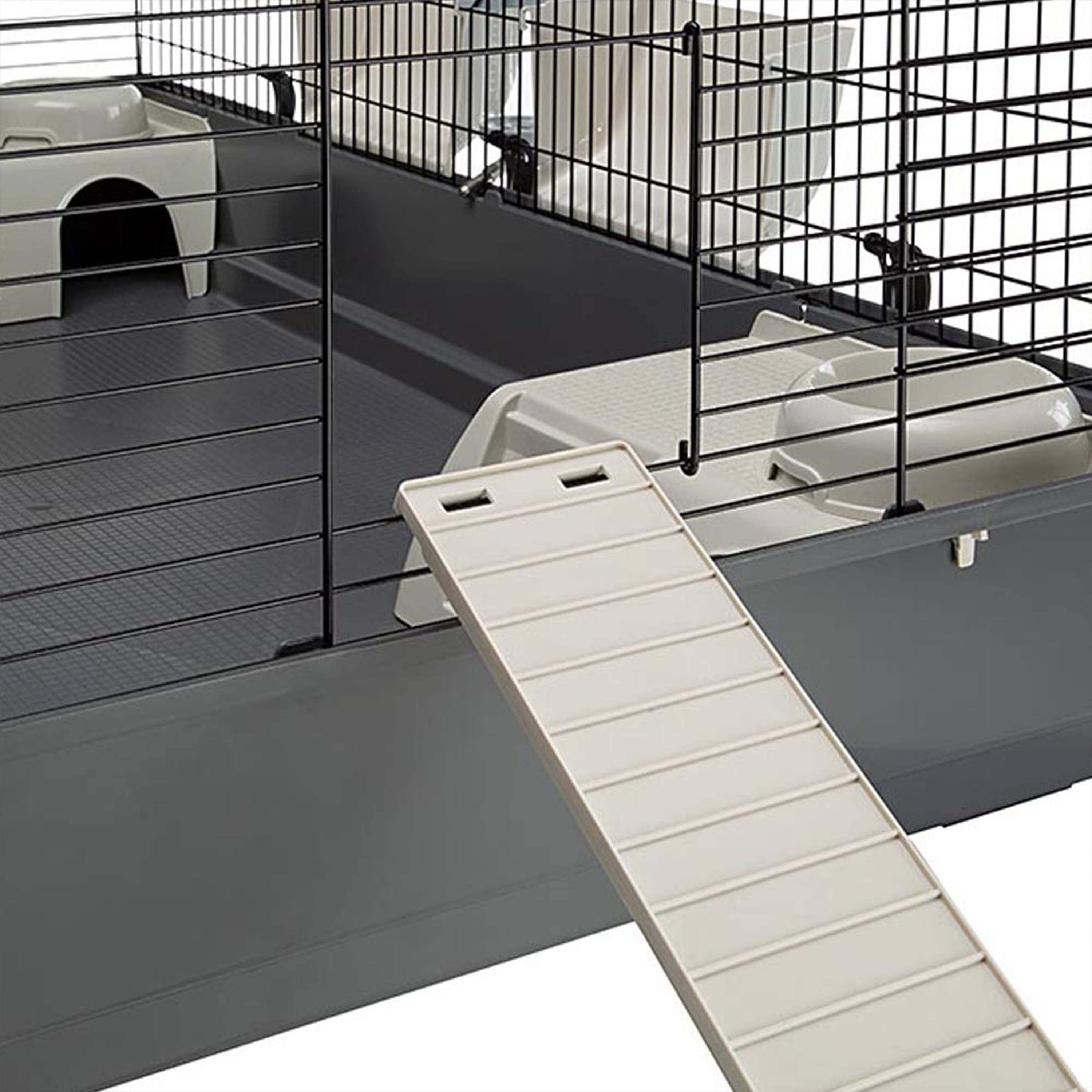 Ferplast - FERPLAST Cage pour Rongeurs RABBIT 140 pour Lapins, Cochons d'Inde, Cochons d'Inde, en Métal, Accessoires inclus : Mangeoires, Abreuvoirs, Abreuvoirs, - Imagen 7