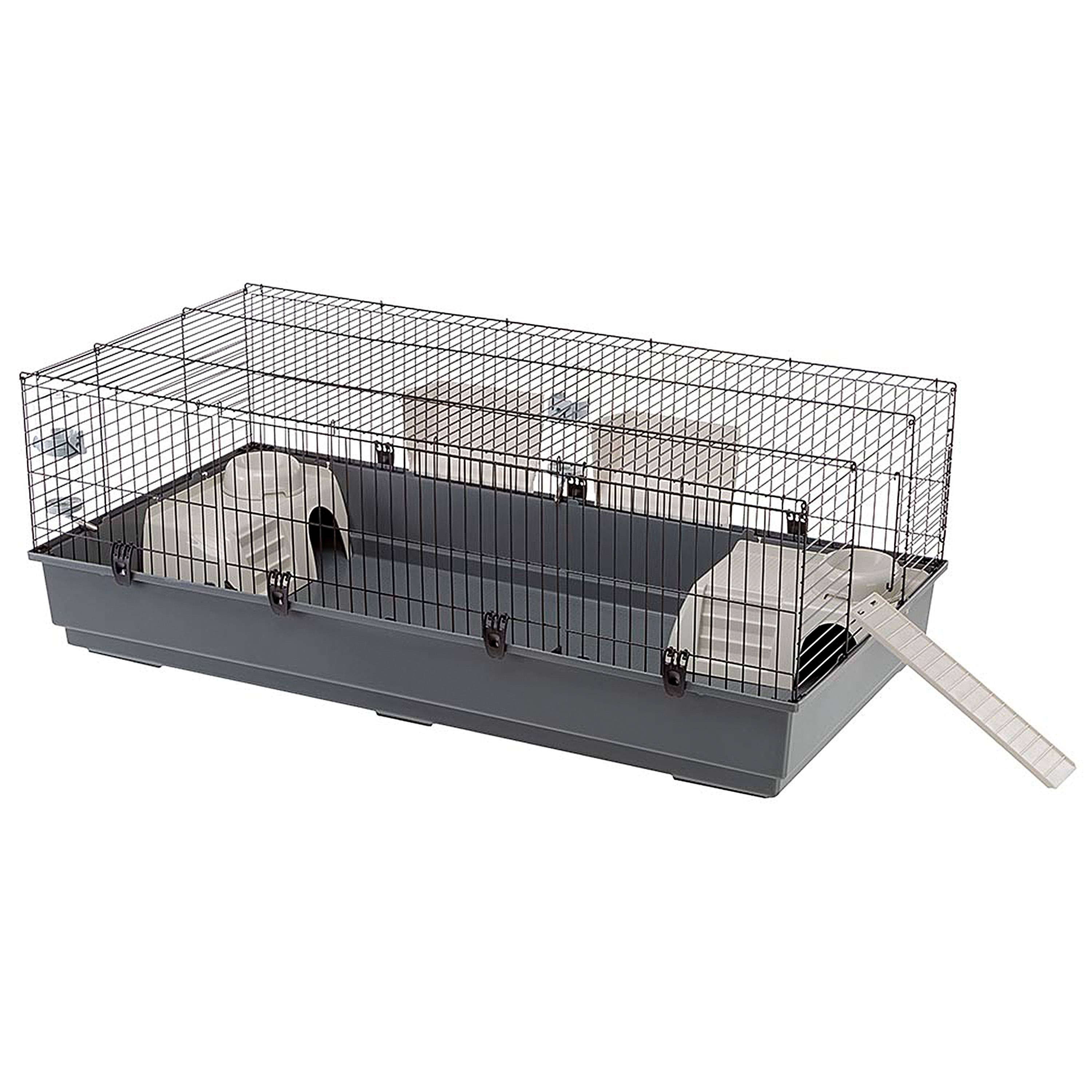Ferplast - FERPLAST Cage pour Rongeurs RABBIT 140 pour Lapins, Cochons d'Inde, Cochons d'Inde, en Métal, Accessoires inclus : Mangeoires, Abreuvoirs, Abreuvoirs, - Imagen 1