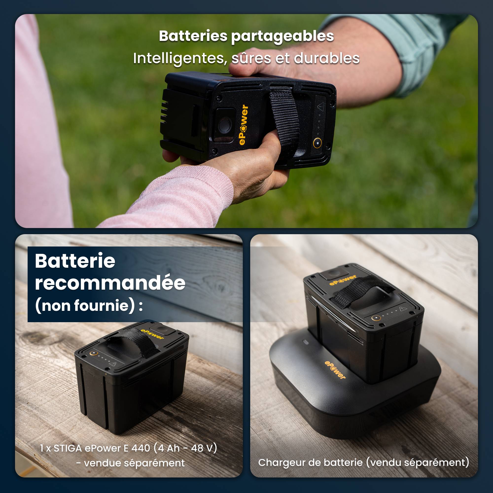Stiga - Tronçonneuse PR700e sans fil, lame 30 cm, batterie 48V (4Ah) non incluse - STIGA - Image 3