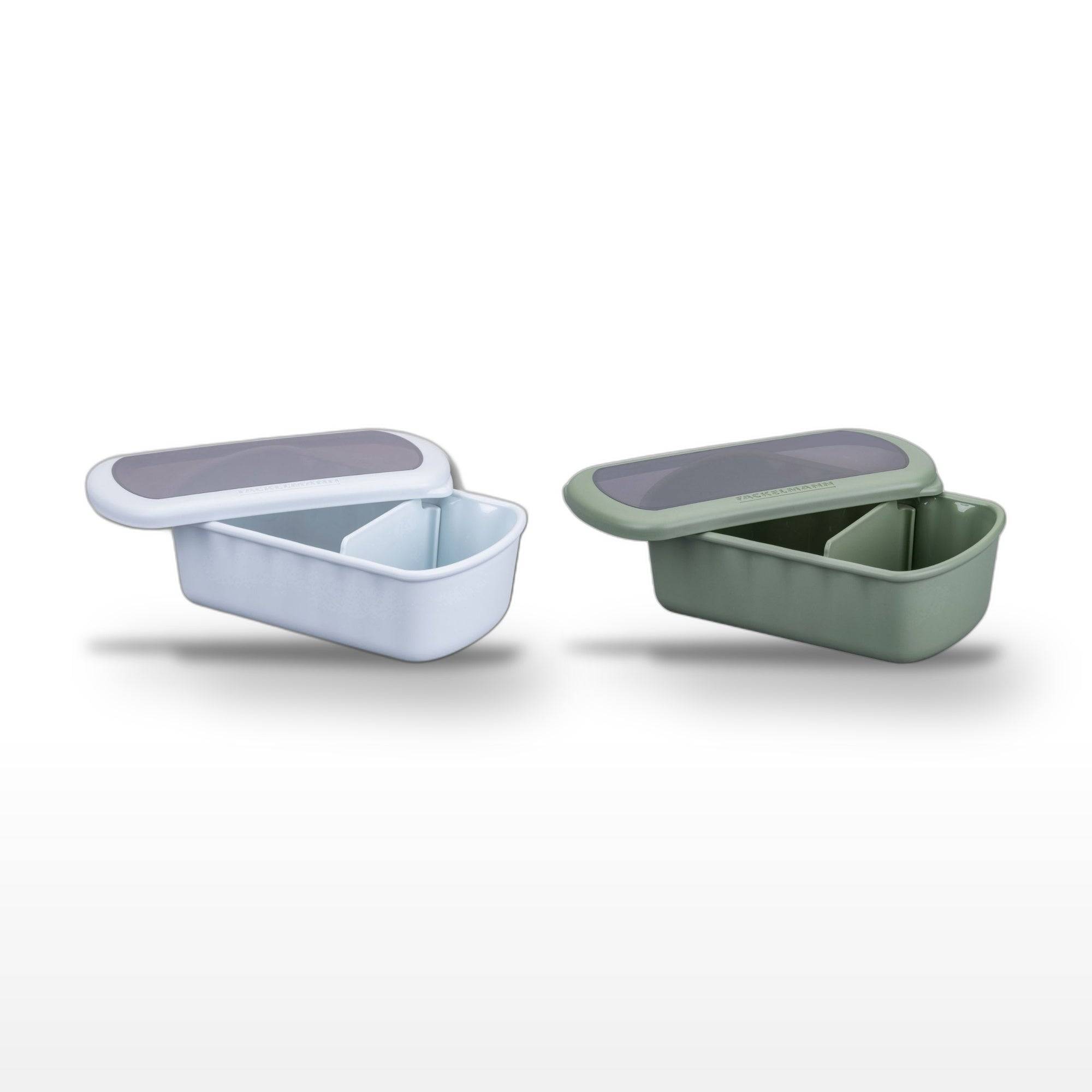 Lot de 2 lunch box 1L avec 2 ustensiles de cuisine Fackelmann Storage - Image 1