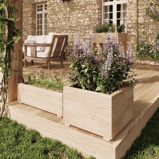 Forest Style - BAC A FLEURS RECTANGULAIRE 14L - Imagen 3