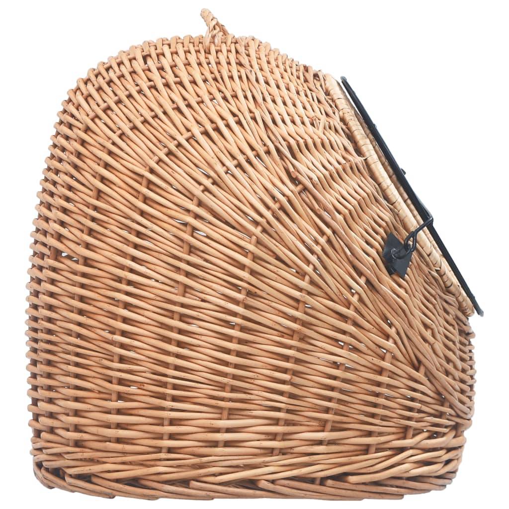 Vidaxl - Cage de transport pour chats 50x42x40 cm Saule naturel vidaXL 170908 - Imagen 7