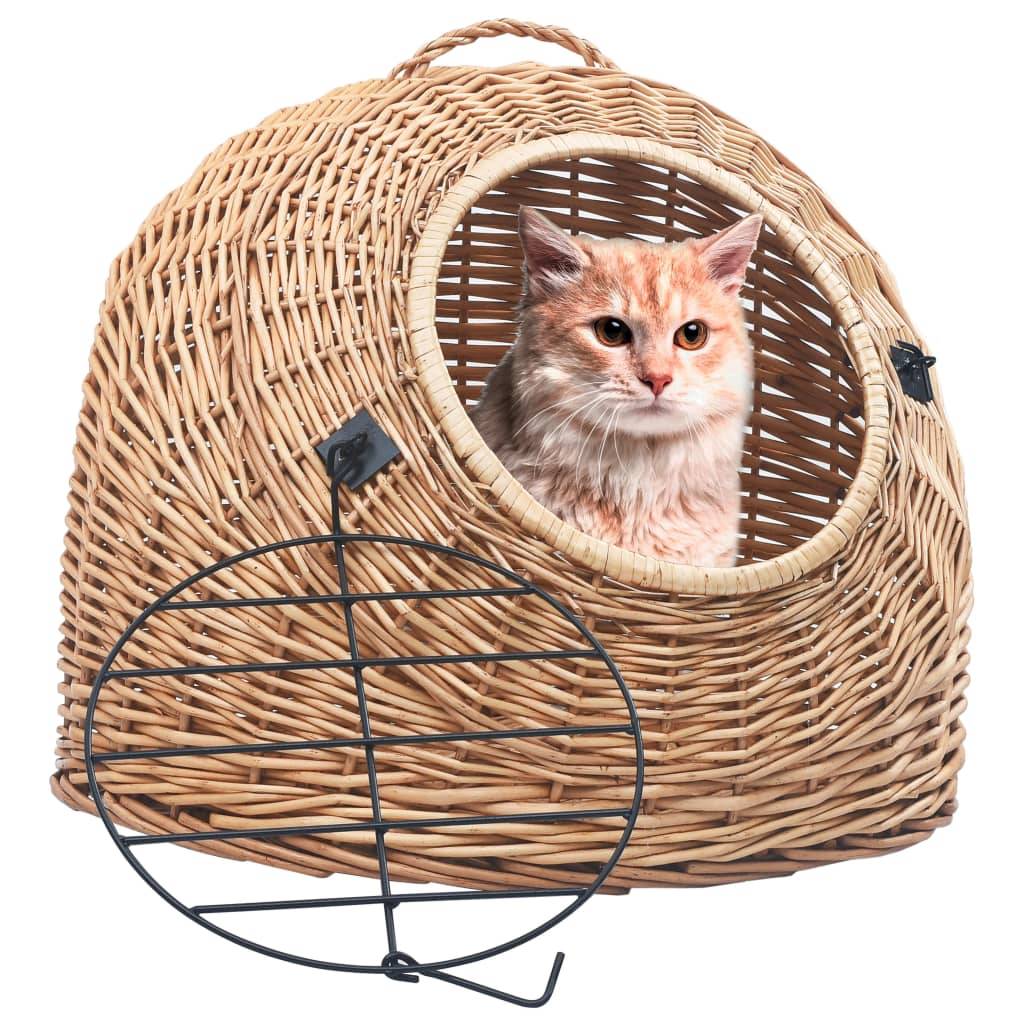 Vidaxl - Cage de transport pour chats 50x42x40 cm Saule naturel vidaXL 170908 - Imagen 1
