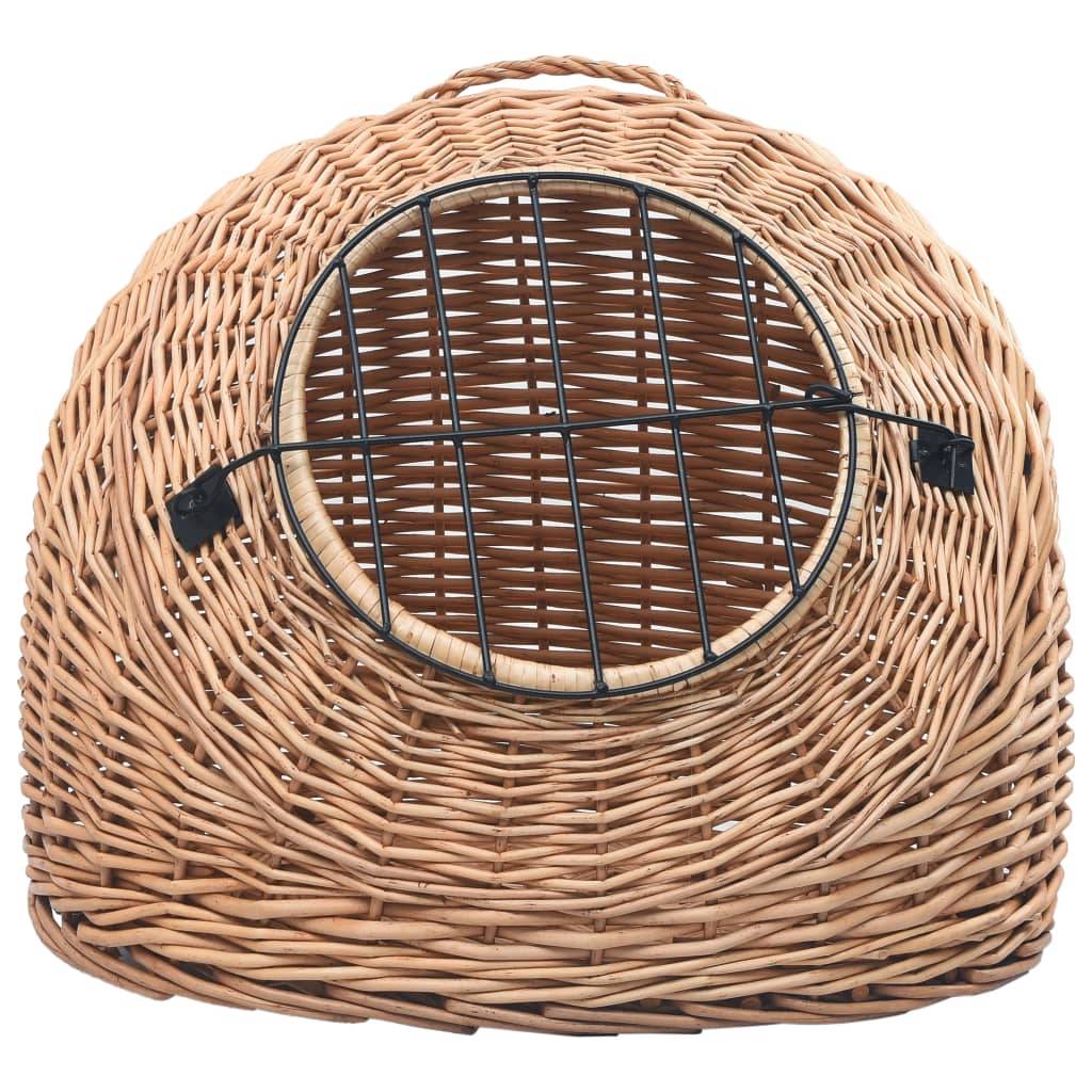 Vidaxl - Cage de transport pour chats 50x42x40 cm Saule naturel vidaXL 170908 - Imagen 5