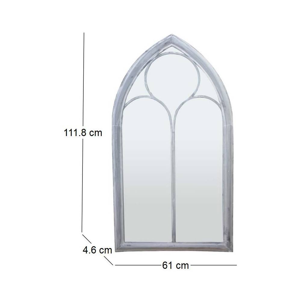 Esschert Design - Grand miroir fenêtre en métal Eglise Esschert Design - Imagen 3