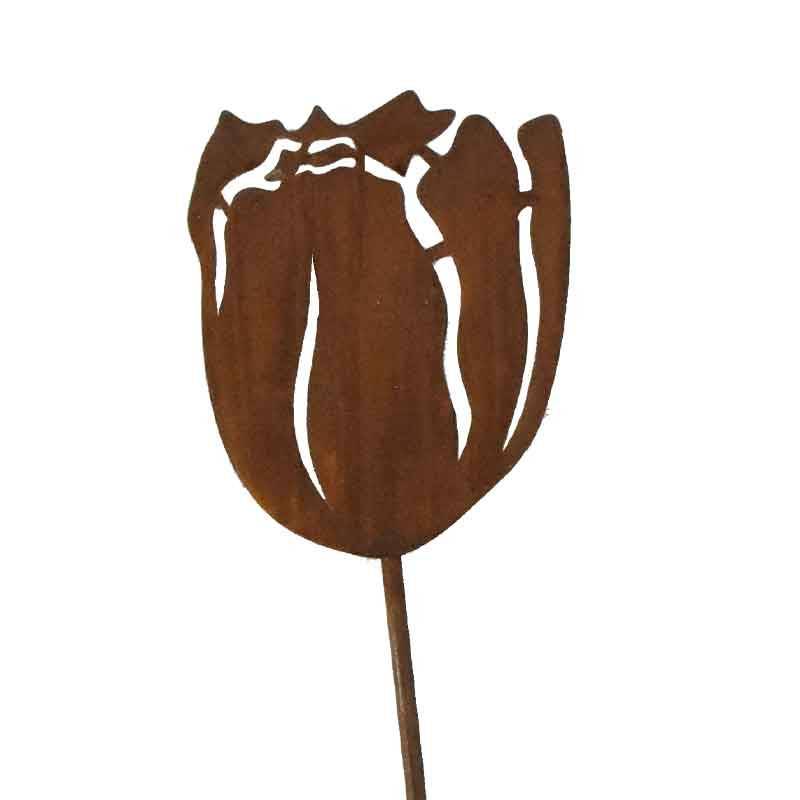 La Grande Prairie - Tuteur jardin tulipe 19x1x90cm - Image 4