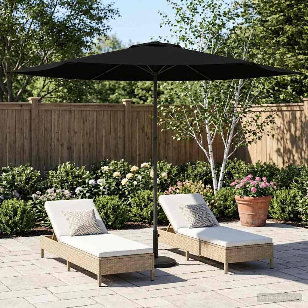 PANGIVO - Parasol polyester noir 296 x 296 x 223 cm - PANGIVO - Image 1