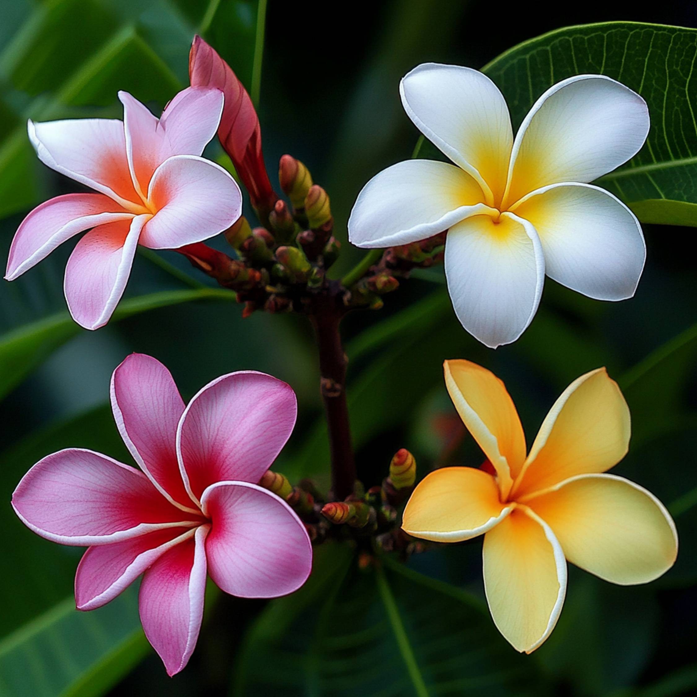 Frangipanier - Plumeria rubra 'Hawaii' - Hauteur 45-55cm - ⌀17cm - Image 4