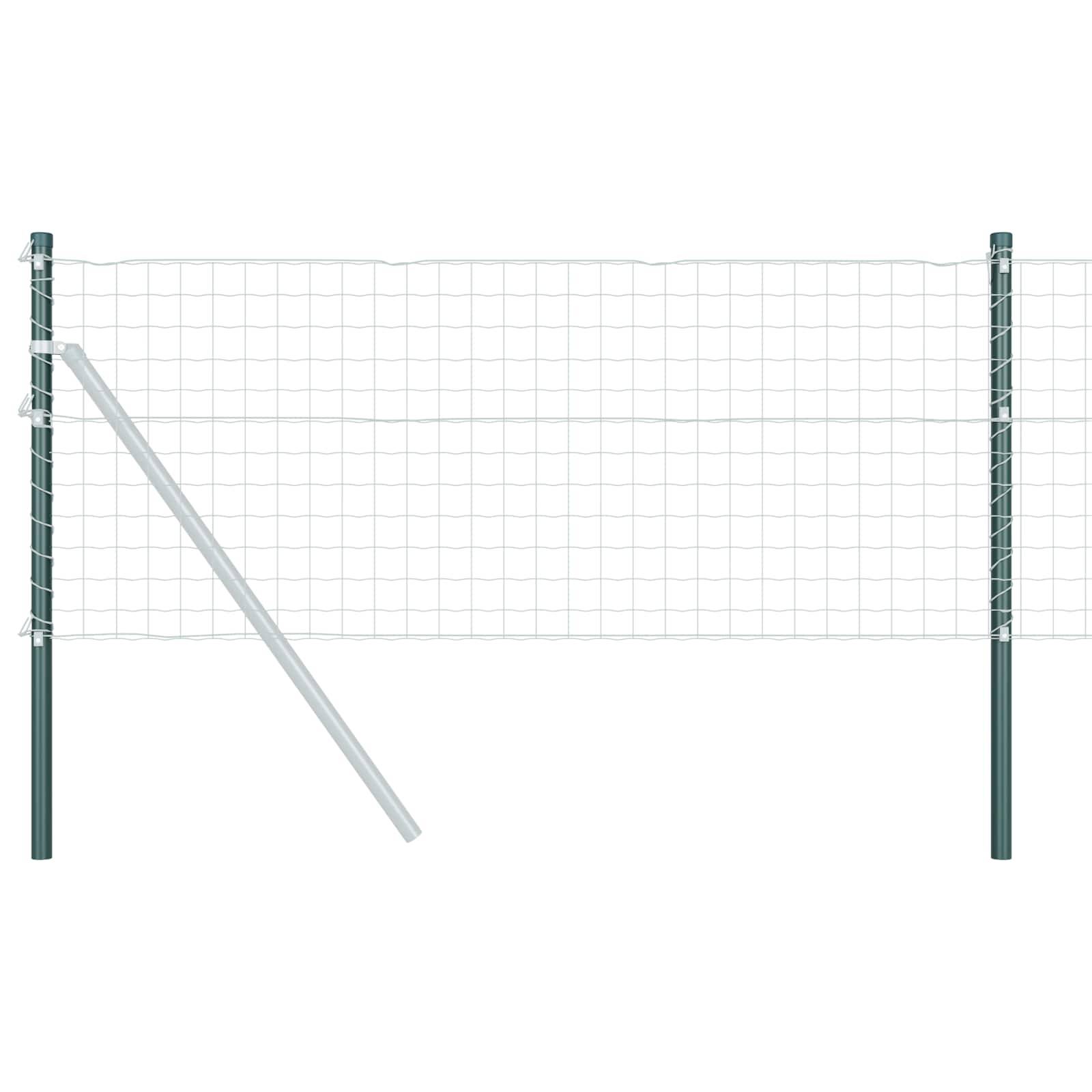 Poteau clôture Acier peint par poudre Vert 3.2 x 3.2 x 70 cm - PANGIVO - Image 2