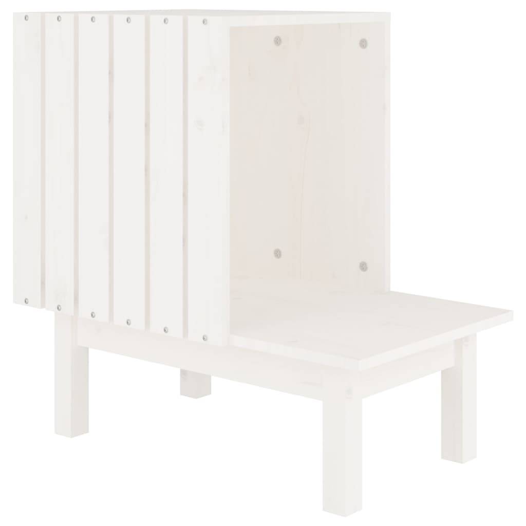 Chatiere bois blanc  60 x 36 x 60 cm  - Prolenta premium p341.5 - Image 1
