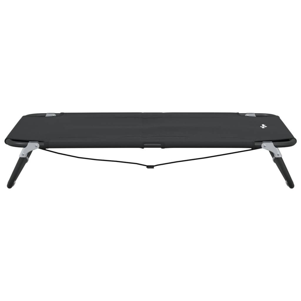 Lit pour chien tissu Oxford et acier anthracite 105 x 65 x 18 cm - PANGIVO - Image 5