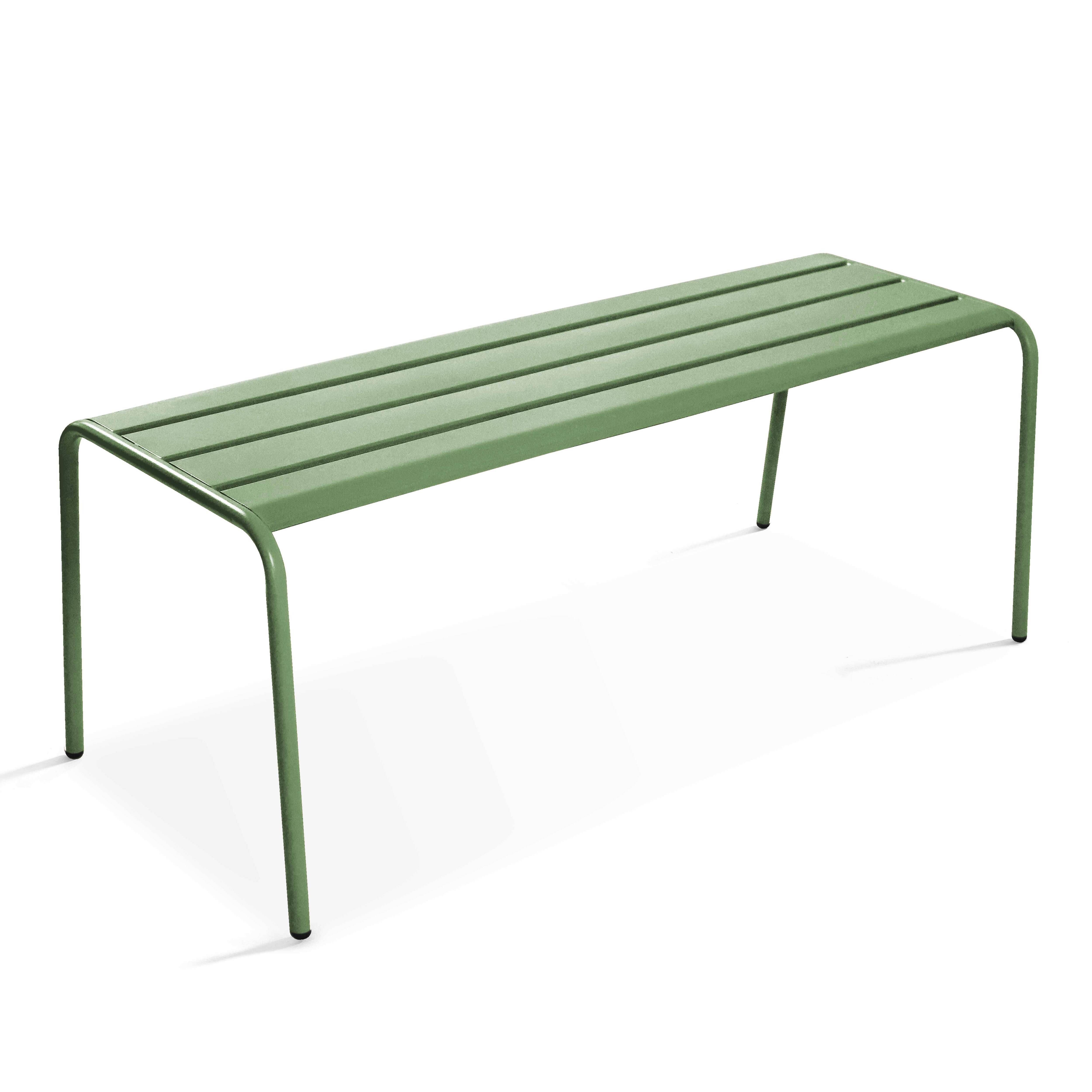Oviala - Banc de jardin en acier vert cactus  Palavas - Oviala - Imagen 1