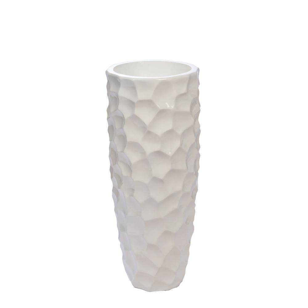 Vase Cactus blanc 90 cm