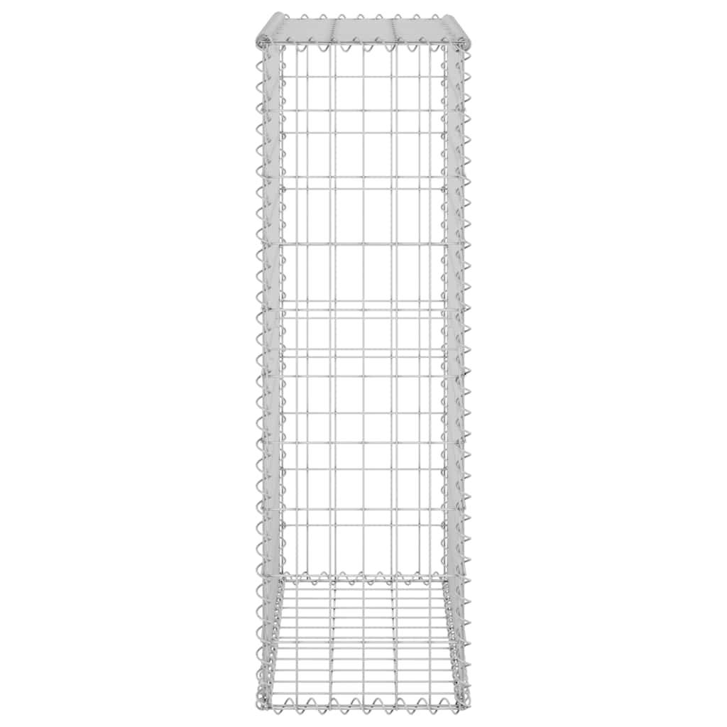 Mur en gabion avec couvercles Acier galvanisé argenté 60 x 30 x 100 cm - PANGIVO - Image 5