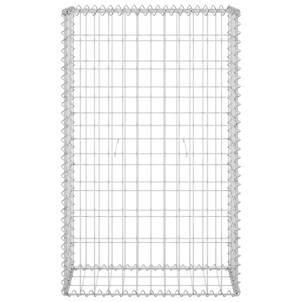 Mur en gabion avec couvercles Acier galvanisé argenté 60 x 30 x 100 cm - PANGIVO - Image 4