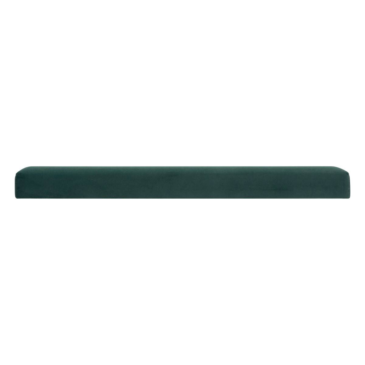 2 en 1 Pouf pliant double et coffre de rangement Velours Vert cèdre 76 x H 38 cm - Imagen 3