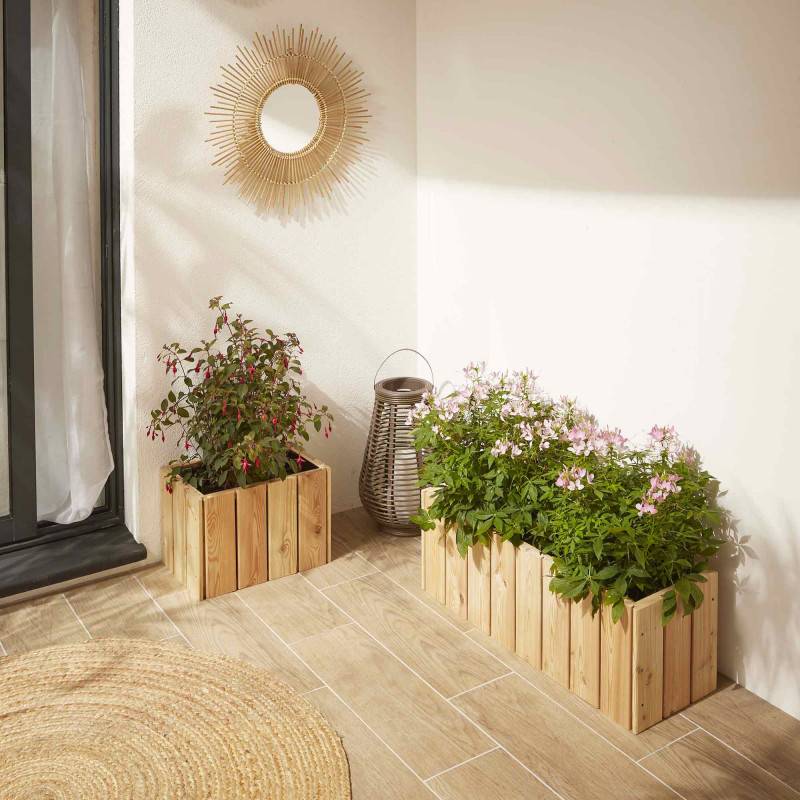 Cerland - Bac à fleurs en bois 19L - Acanta - Imagen 2