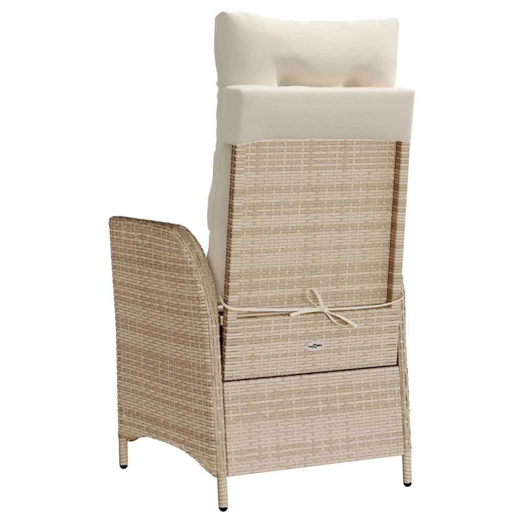 Chaise bois composite 1 places rotin beige  57 x 61 x 93 cm  - Prolenta premium  p374.5 - Image 6