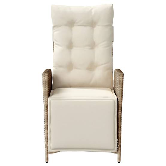 Chaise bois composite 1 places rotin beige 57 x 61 x 93 cm - Prolenta premium p374.5 - Image 4