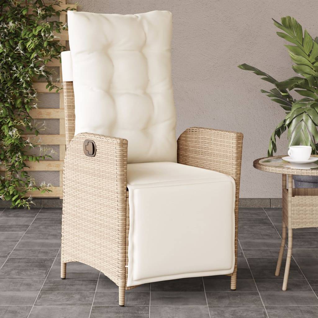 Chaise bois composite 1 places rotin beige  57 x 61 x 93 cm  - Prolenta premium  p374.5 - Image 2